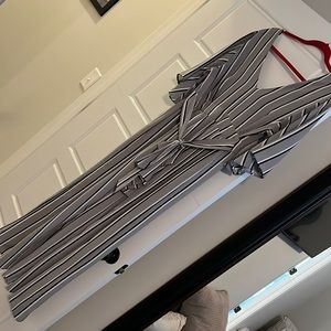 Womens Pants Romper. Tied across stomach.